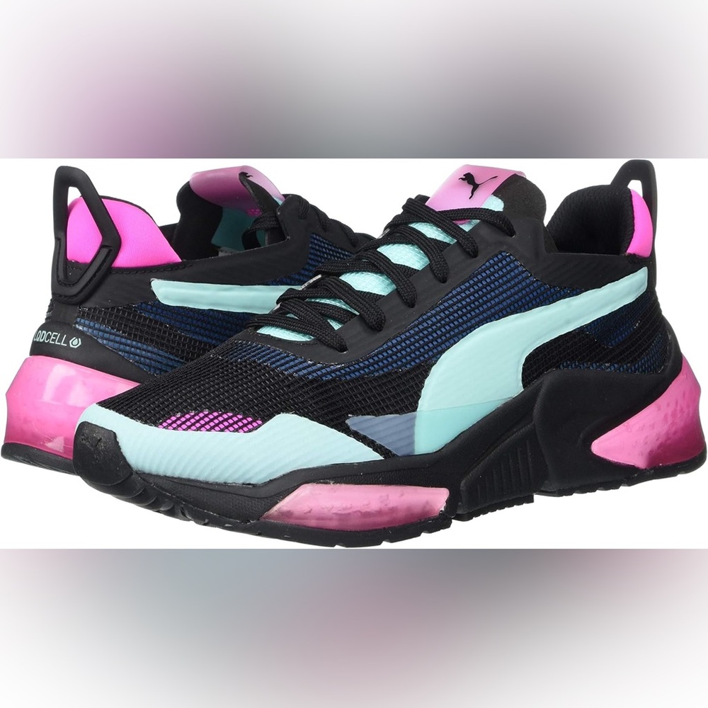 Puma(WMNS) PUMA Optic XI Lqdcell Black/Pink/Blue - Size 9